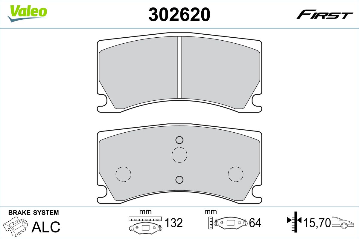 VALEO Fékbetét, mind 302620_VALEO